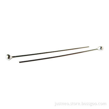 Solid 925 sterling silver headpins, 1.5mm round ball head